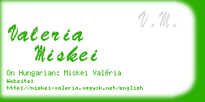 valeria miskei business card